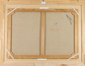 Ugo Attardi : Ponte sul Tevere  - Asta Arte Moderna e Contemporanea - Associazione Nazionale - Case d'Asta italiane