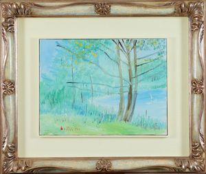 Umberto Lilloni - Paesaggio Lacustre