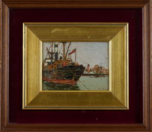 Giovanni Lomi - Nel porto di Lvorno