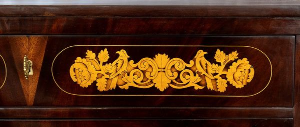 Secretaire Carlo X in mogano intarsiato - Olanda, XIX secolo  - Asta Mobili e Oggetti d'Arte dal XVII all'inizio del XX Secolo - Associazione Nazionale - Case d'Asta italiane