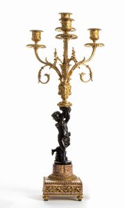 Trittico francese in bronzo dorato - Parigi XIX secolo, firmato H. JURNET & CIE.  - Asta Mobili e Oggetti d'Arte dal XVII all'inizio del XX Secolo - Associazione Nazionale - Case d'Asta italiane