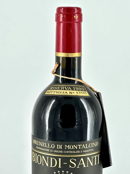 Biondi Santi, Tenuta Greppo Brunello di Montalcino Riserva  - Asta Vini e Distillati. D'Annata, Pregiati e da Collezione - Associazione Nazionale - Case d'Asta italiane