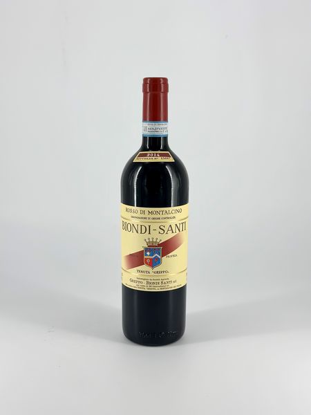 Biondi Santi, Tenuta Greppo Rosso di Montalcino, Fascia Rossa  - Asta Vini e Distillati. D'Annata, Pregiati e da Collezione - Associazione Nazionale - Case d'Asta italiane