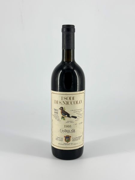 Castellare di Castellina, I Sodi di San Niccolo  - Asta Vini e Distillati. D'Annata, Pregiati e da Collezione - Associazione Nazionale - Case d'Asta italiane