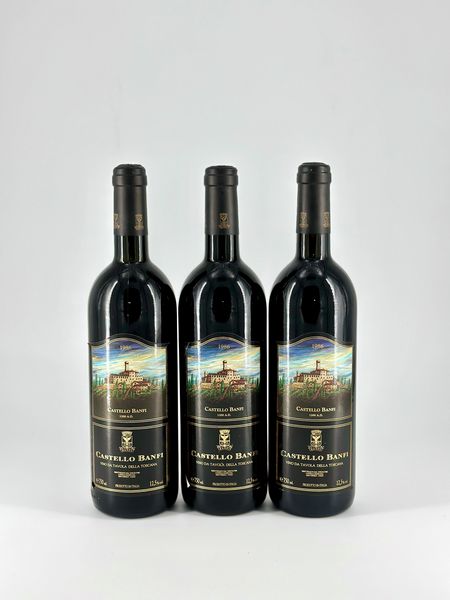 Castello Banfi, Vino da Tavola  - Asta Vini e Distillati. D'Annata, Pregiati e da Collezione - Associazione Nazionale - Case d'Asta italiane