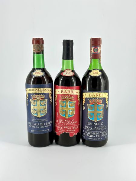 Fattoria dei Barbi, Brunello di Montalcino  - Asta Vini e Distillati. D'Annata, Pregiati e da Collezione - Associazione Nazionale - Case d'Asta italiane