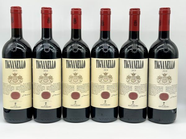 Marchesi Antinori, Tignanello  - Asta Vini e Distillati. D'Annata, Pregiati e da Collezione - Associazione Nazionale - Case d'Asta italiane