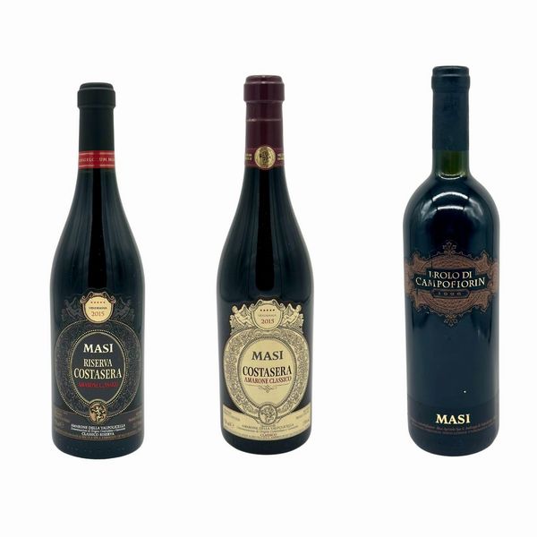 Masi Costasera, Amarone della Valpolicella Riserva - Masi Costasera, Amarone della Valpolicella - Masi, Brolo di Campofiorin Rosso  - Asta Vini e Distillati. D'Annata, Pregiati e da Collezione - Associazione Nazionale - Case d'Asta italiane