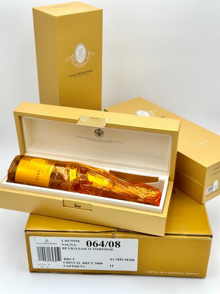 Louis Roederer, Cristal Brut Vintage 2008  - Asta Vini e Distillati. D'Annata, Pregiati e da Collezione - Associazione Nazionale - Case d'Asta italiane