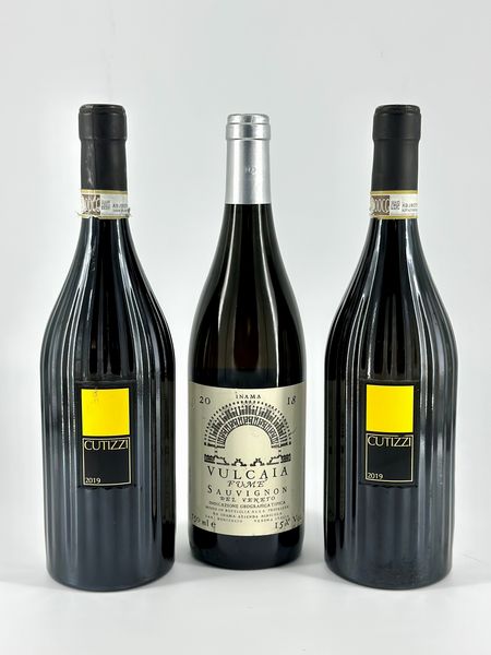 Feudi di San Gregorio Cutizzi Greco di Tufo, Inama Vulcaia Sauvignon del Veneto  - Asta Vini e Distillati. D'Annata, Pregiati e da Collezione - Associazione Nazionale - Case d'Asta italiane