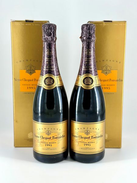 Veuve Clicquot, Ponsardin Brut Vintage Reserve  - Asta Vini e Distillati. D'Annata, Pregiati e da Collezione - Associazione Nazionale - Case d'Asta italiane