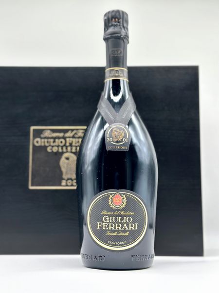 Fratelli Lunelli Ferrari, Giulio Ferrari Riserva del Fondatore Collezione Metodo Classico Trentodoc 2001  - Asta Vini e Distillati. D'Annata, Pregiati e da Collezione - Associazione Nazionale - Case d'Asta italiane