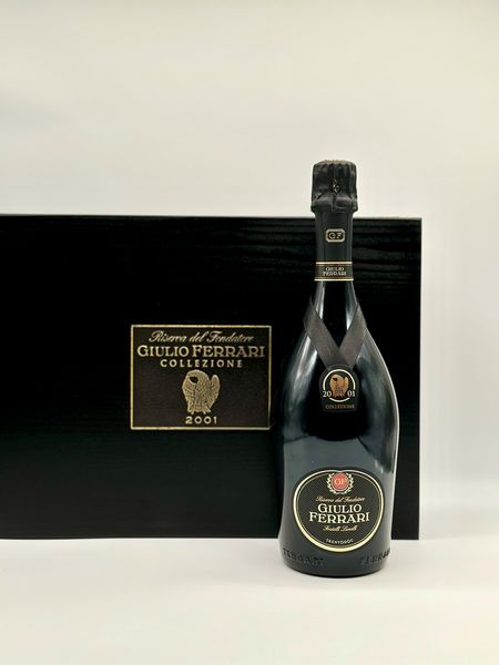 Fratelli Lunelli Ferrari, Giulio Ferrari Riserva del Fondatore Collezione Metodo Classico Trentodoc 2001  - Asta Vini e Distillati. D'Annata, Pregiati e da Collezione - Associazione Nazionale - Case d'Asta italiane