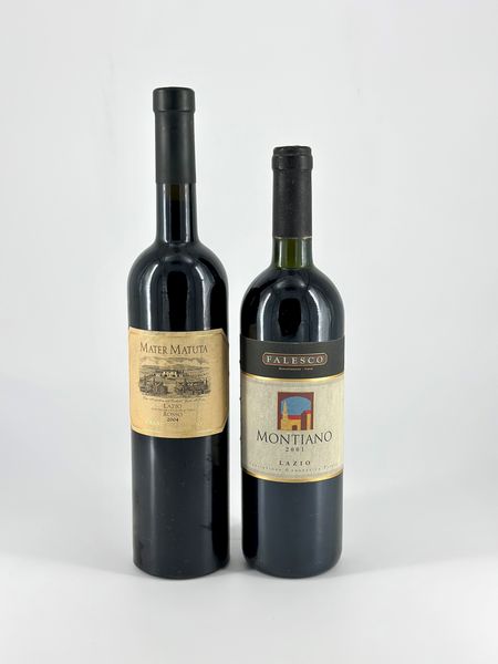 Casale del Giglio Mater Matuta, Rosso Lazio - Famiglia Cotarella Falesco, Montiano  - Asta Vini e Distillati. D'Annata, Pregiati e da Collezione - Associazione Nazionale - Case d'Asta italiane