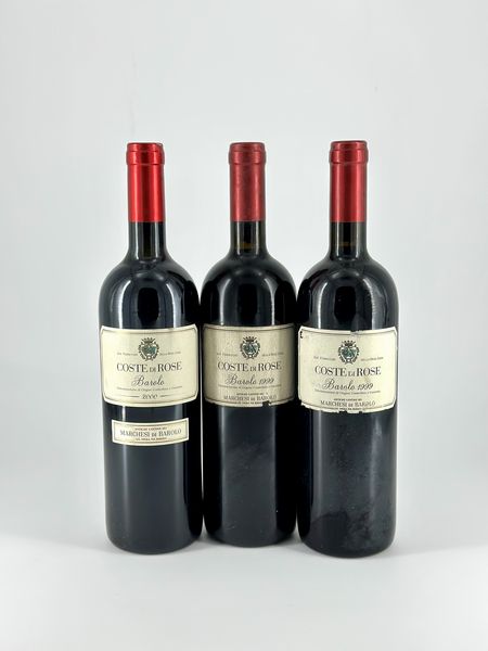 Marchesi di Barolo Coste di Rose, Barolo  - Asta Vini e Distillati. D'Annata, Pregiati e da Collezione - Associazione Nazionale - Case d'Asta italiane