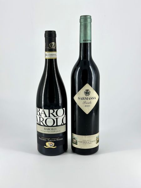 Vinchio-Vaglio Serra, Barolo - Marchesi di Barolo Sarmassa, Barolo  - Asta Vini e Distillati. D'Annata, Pregiati e da Collezione - Associazione Nazionale - Case d'Asta italiane