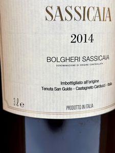 Tenuta San Guido, Sassicaia  - Asta Vini e Distillati. D'Annata, Pregiati e da Collezione - Associazione Nazionale - Case d'Asta italiane