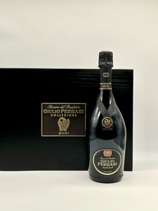 Fratelli Lunelli Ferrari, Giulio Ferrari Riserva del Fondatore Collezione Metodo Classico Trentodoc 2001  - Asta Vini e Distillati. D'Annata, Pregiati e da Collezione - Associazione Nazionale - Case d'Asta italiane