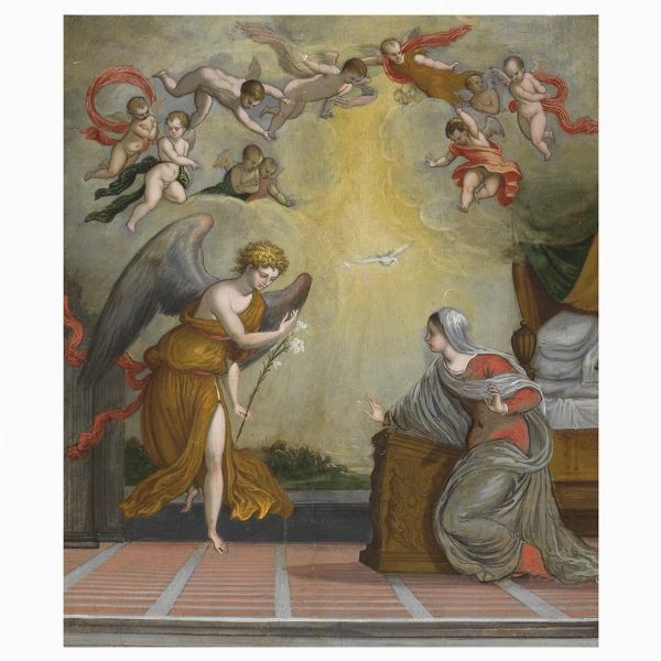 Scuola dell'Italia centrale, sec. XVI  - Asta ARCADE I DIPINTI DAL XVI AL XVIII SECOLO - Associazione Nazionale - Case d'Asta italiane