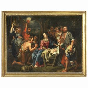 Scuola fiammniga, sec. XVII  - Asta ARCADE I DIPINTI DAL XVI AL XVIII SECOLO - Associazione Nazionale - Case d'Asta italiane