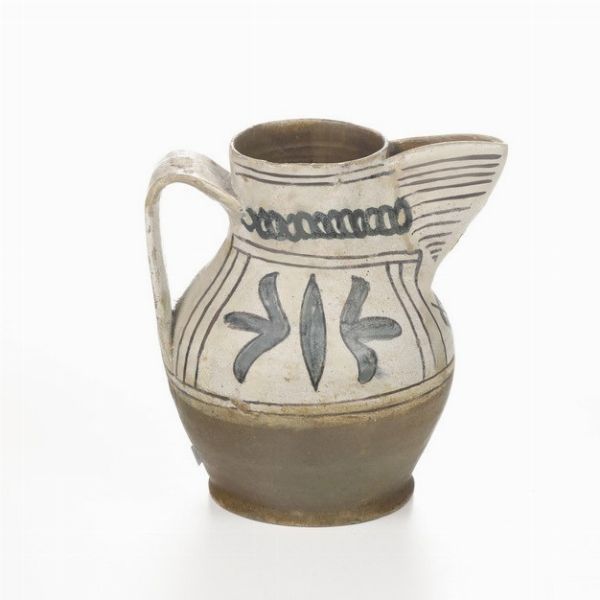 Boccale (panata).<BR>Viterbo, metà del XIV secolo.  - Asta Maioliche e Porcellane - Associazione Nazionale - Case d'Asta italiane