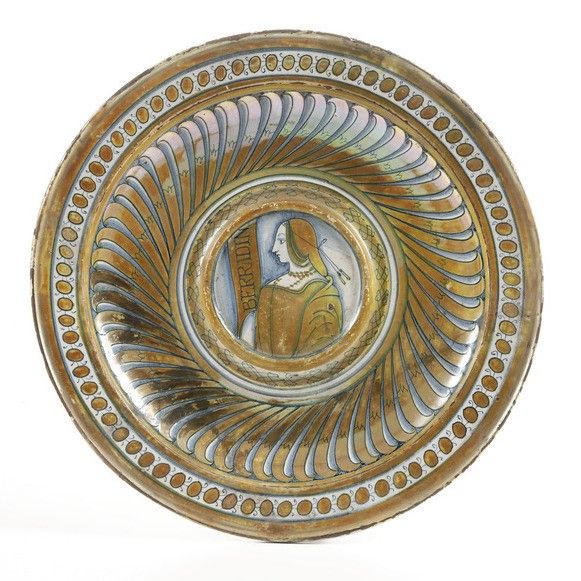 Bacile. <BR>Deruta, prima metà del XVI secolo.  - Asta Maioliche e Porcellane - Associazione Nazionale - Case d'Asta italiane