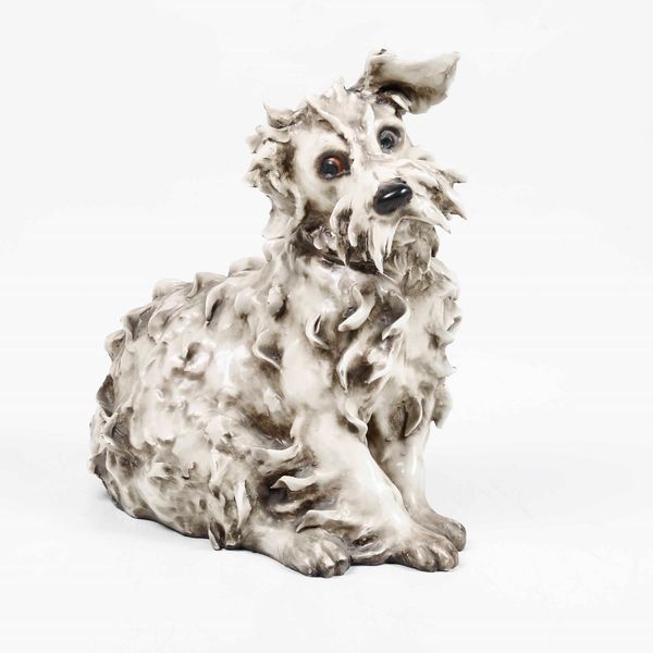 Figura di cane, XX secolo.  - Asta Maioliche e Porcellane - Associazione Nazionale - Case d'Asta italiane