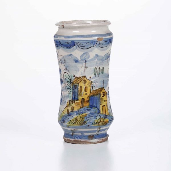 Albarello.<BR>Campania (area napoletana), XVIII secolo.  - Asta Maioliche e Porcellane - Associazione Nazionale - Case d'Asta italiane