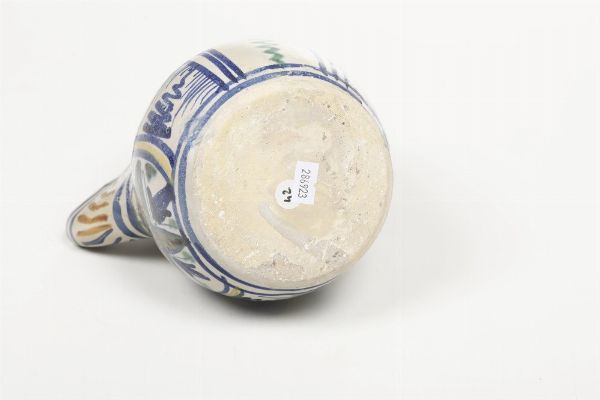 Boccale (panata).<BR>Lazio, XV secolo.<BR><BR>  - Asta Maioliche e Porcellane - Associazione Nazionale - Case d'Asta italiane