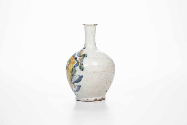 Fiasca. <BR>Campania (area napoletana), XVIII secolo (?).  - Asta Maioliche e Porcellane - Associazione Nazionale - Case d'Asta italiane