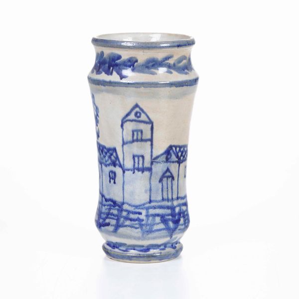 Albarello, XX secolo.<BR>  - Asta Maioliche e Porcellane - Associazione Nazionale - Case d'Asta italiane