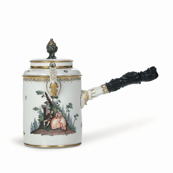 Cioccolatiera. <BR>Meissen, 1745 circa.<BR>  - Asta Maioliche e Porcellane - Associazione Nazionale - Case d'Asta italiane