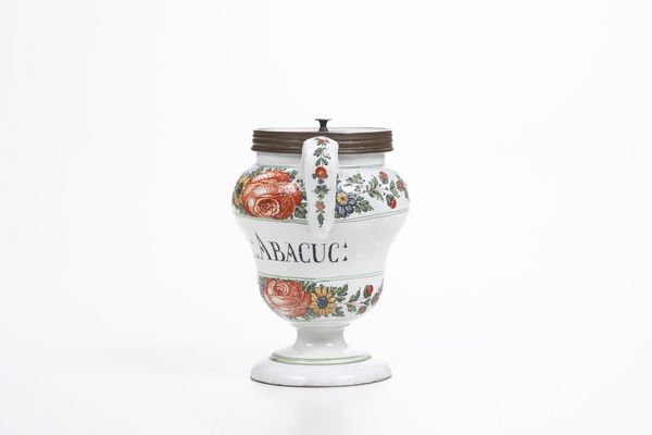 Orciolo.<BR>Nove, Manifattura Antonibon, 1750-1770.  - Asta Maioliche e Porcellane - Associazione Nazionale - Case d'Asta italiane