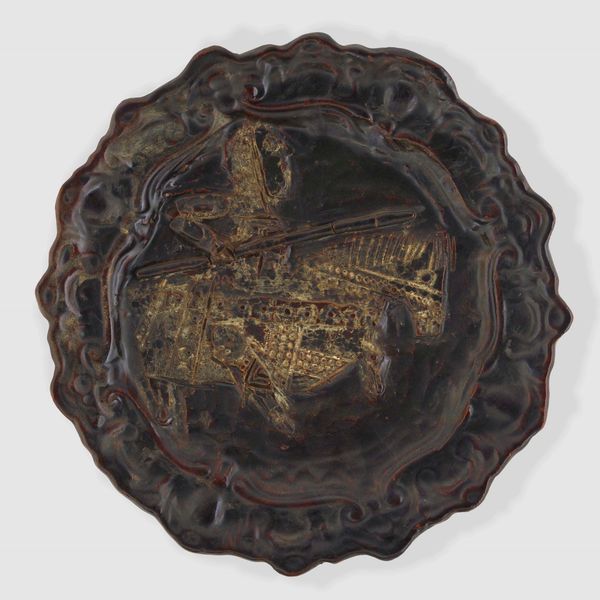 Grande piatto.<BR>Albissola, Emanuele Luzzati (1921-2007), circa metà del XX secolo.  - Asta Maioliche e Porcellane - Associazione Nazionale - Case d'Asta italiane