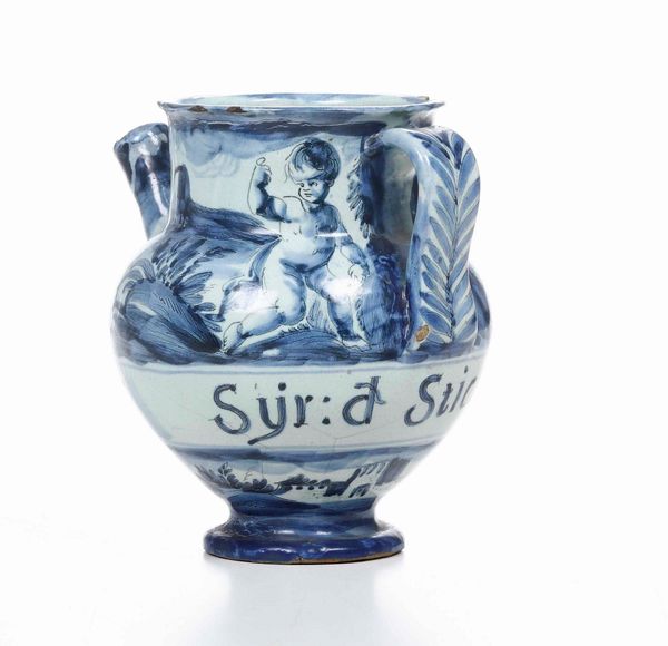 Orciolo.<BR>Savona, XVIII secolo.<BR>  - Asta Maioliche e Porcellane - Associazione Nazionale - Case d'Asta italiane