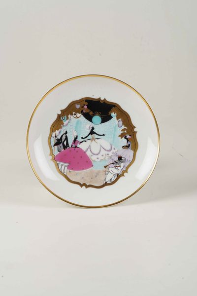 Alzatina.<BR>Germania, Manifattura Rosenthal, XX secolo.  - Asta Maioliche e Porcellane - Associazione Nazionale - Case d'Asta italiane