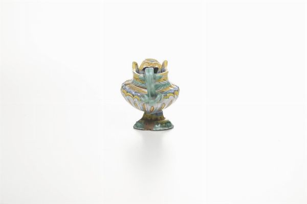 Salsiera.<BR>Deruta, XVI-XVII secolo.  - Asta Maioliche e Porcellane - Associazione Nazionale - Case d'Asta italiane