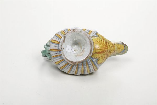 Salsiera.<BR>Deruta, XVI-XVII secolo.  - Asta Maioliche e Porcellane - Associazione Nazionale - Case d'Asta italiane