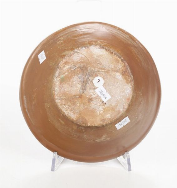 Ciotola.<BR>Alto Lazio, XIV secolo.  - Asta Maioliche e Porcellane - Associazione Nazionale - Case d'Asta italiane