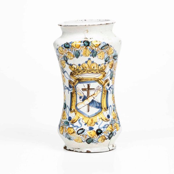 Albarello. <BR>Campania (area napoletana), XVIII secolo (?).  - Asta Maioliche e Porcellane - Associazione Nazionale - Case d'Asta italiane