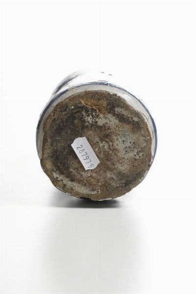 Albarello, XIX o XX secolo.<BR>  - Asta Maioliche e Porcellane - Associazione Nazionale - Case d'Asta italiane