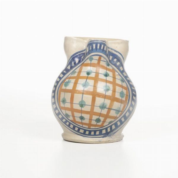 Boccale.<BR>Faenza, fine del XV - inizi del XVI secolo.  - Asta Maioliche e Porcellane - Associazione Nazionale - Case d'Asta italiane