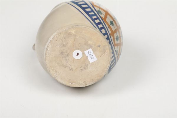 Boccale.<BR>Faenza, fine del XV - inizi del XVI secolo.  - Asta Maioliche e Porcellane - Associazione Nazionale - Case d'Asta italiane