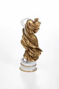 Figura di Venere, XIX secolo.<BR>Germania, Manifattura di Rudolstdt, prima metà del XX secolo.  - Asta Maioliche e Porcellane - Associazione Nazionale - Case d'Asta italiane