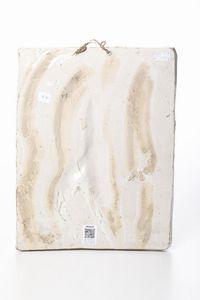 Targa devozionale.<BR>Probabilmente Italia meridionale, XVIII secolo (?).<BR>  - Asta Maioliche e Porcellane - Associazione Nazionale - Case d'Asta italiane