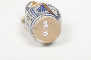 Boccale.<BR>Orvieto o Deruta, 1480-1520 circa.  - Asta Maioliche e Porcellane - Associazione Nazionale - Case d'Asta italiane