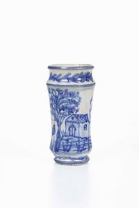 Albarello, XX secolo.<BR>  - Asta Maioliche e Porcellane - Associazione Nazionale - Case d'Asta italiane