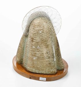 Scultura di busto di Madonna con bambino, XX secolo.<BR>  - Asta Maioliche e Porcellane - Associazione Nazionale - Case d'Asta italiane