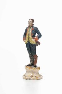 Figurina.<BR>Veneto, XIX secolo.  - Asta Maioliche e Porcellane - Associazione Nazionale - Case d'Asta italiane