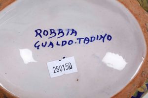 Centrotavola.<BR>Gualdo Tadino, XX secolo.  - Asta Maioliche e Porcellane - Associazione Nazionale - Case d'Asta italiane